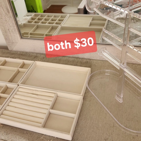 Beige Jewelry Organizer Set - Picture 1 of 8